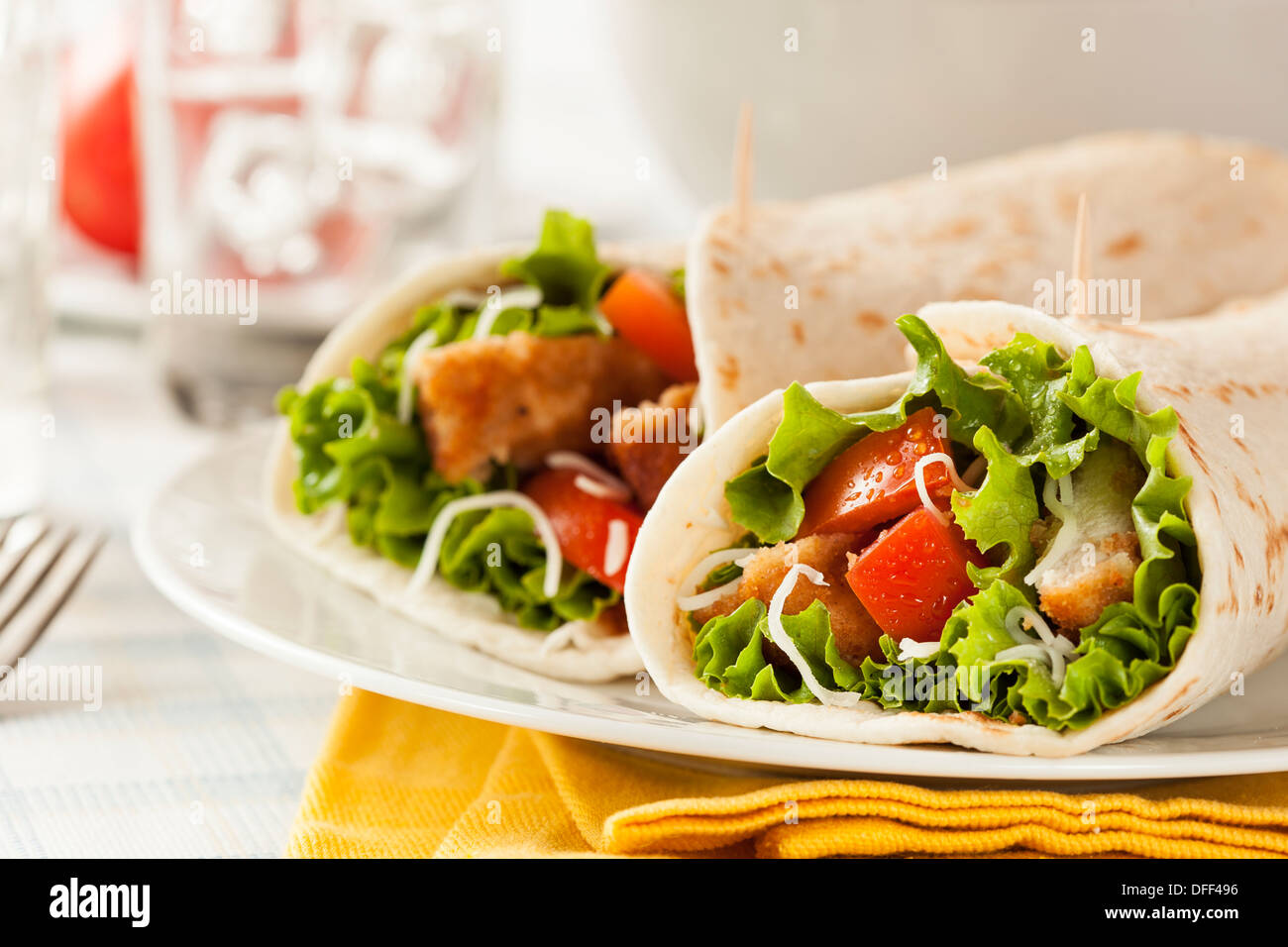 Download Chicken Wrap High Resolution Stock Photography And Images Alamy PSD Mockup Templates