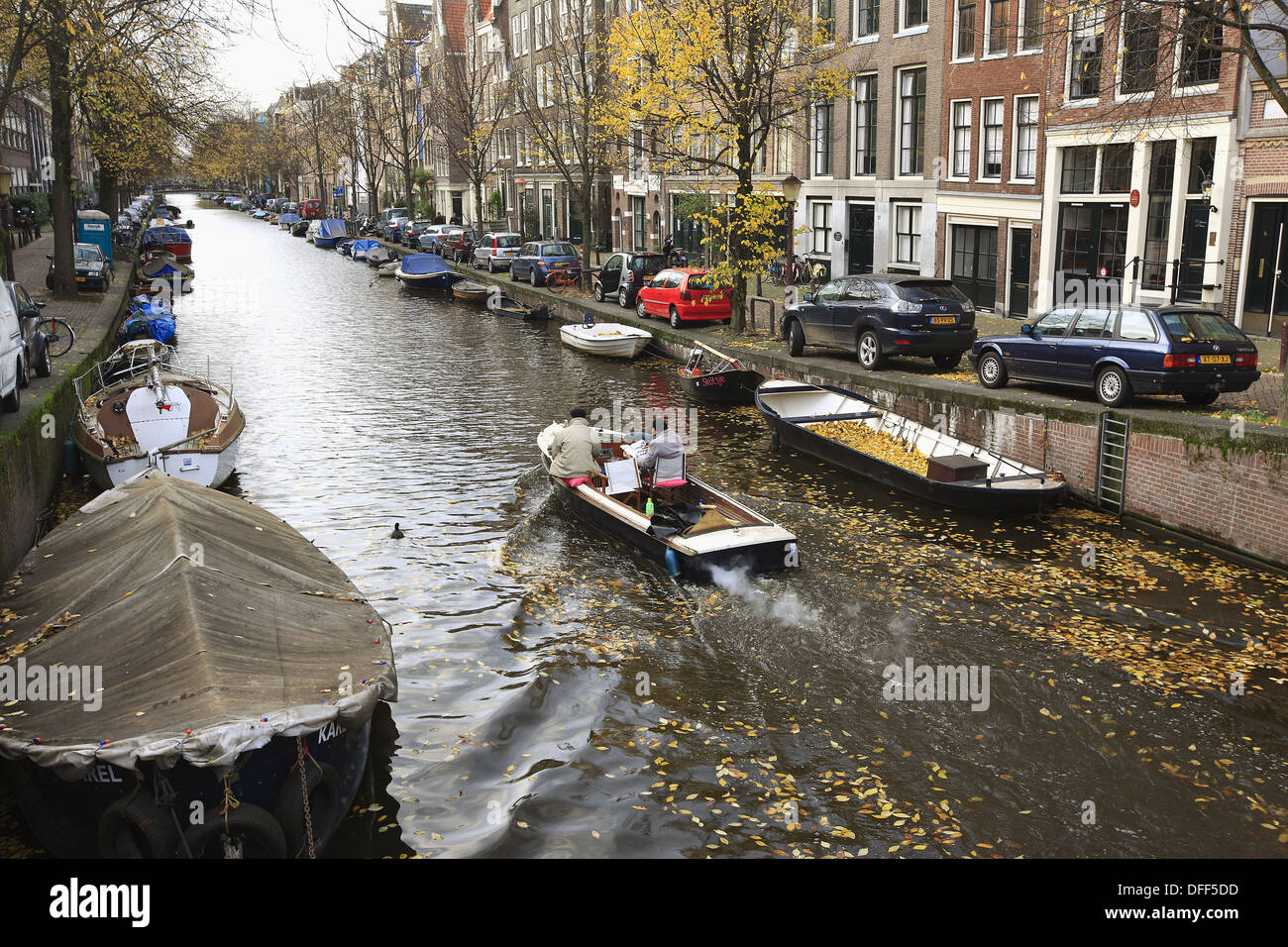 Amsterdam canal and traditional houses, The Netherlands Stock Photo Alamy