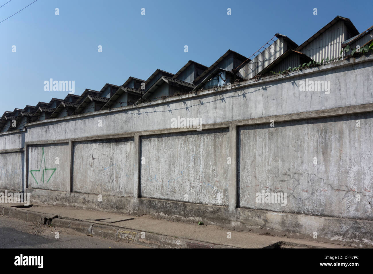 Exterior of Yangon factory Stock Photo Alamy