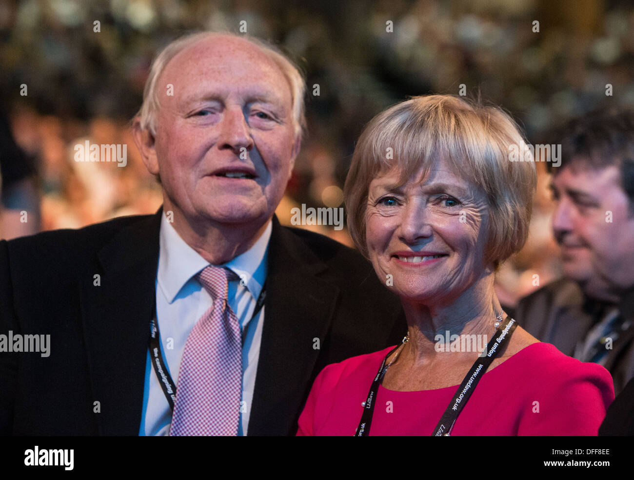 Neil and Glenys Kinnock at the Labour Party conference in Brighton 2013 Stock Photo