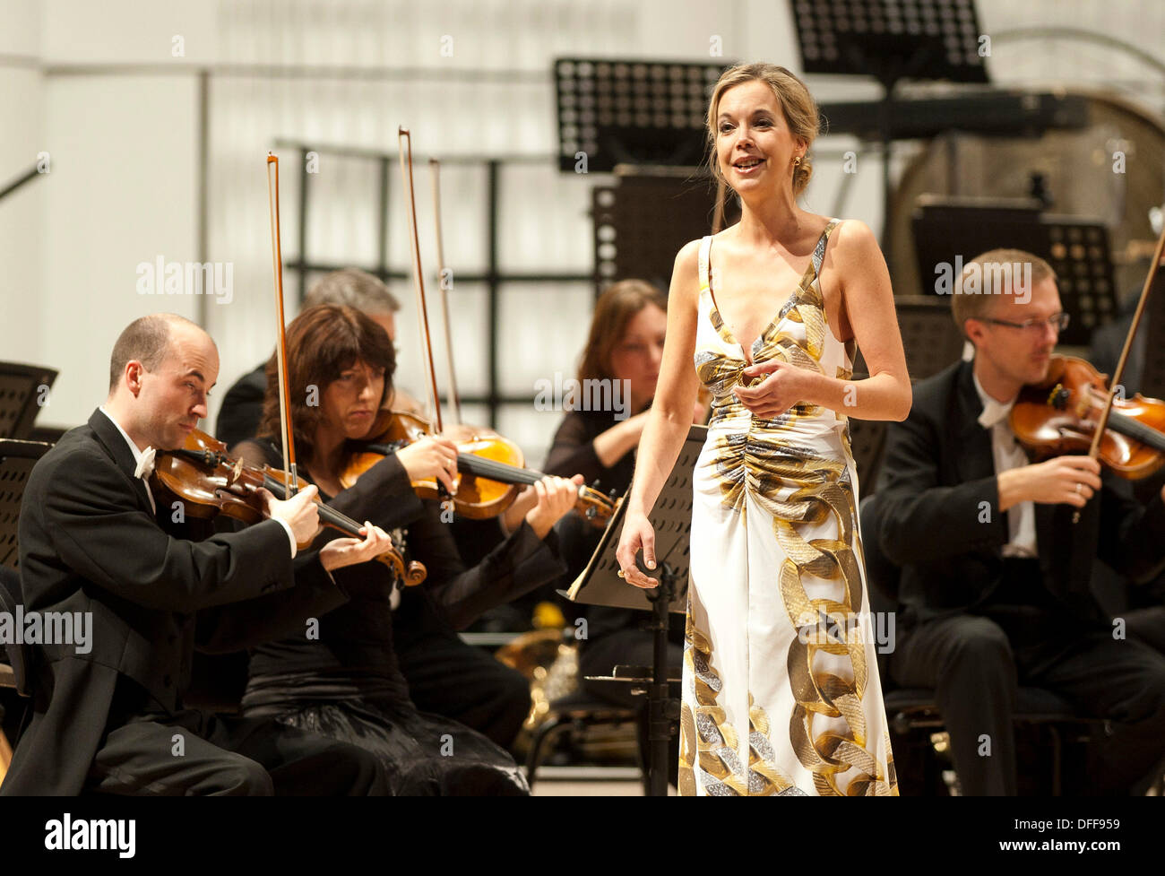 Zlin, Czech Republic. 3rd Oct, 2013. German soprano Mojca Erdmann ...