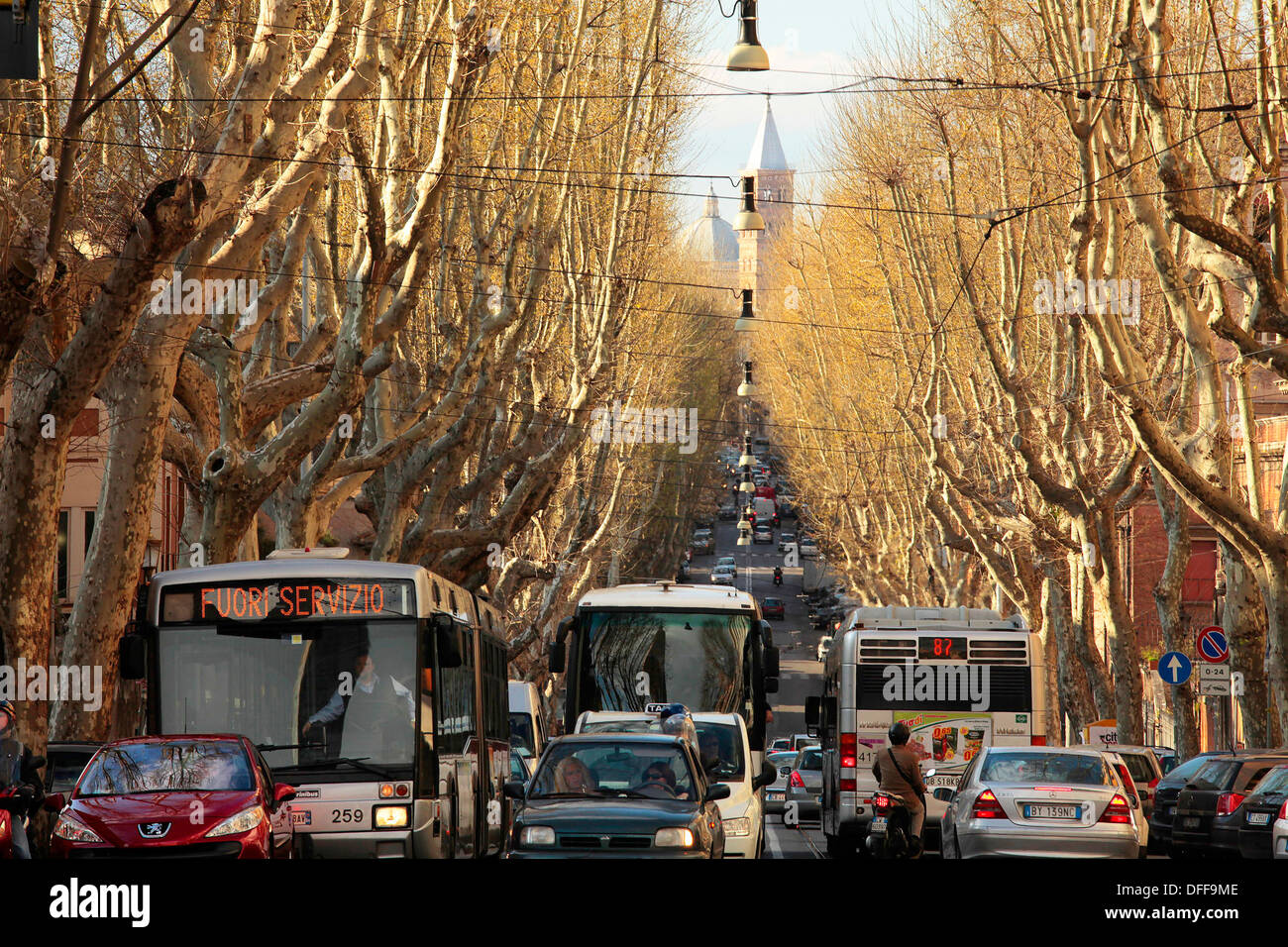 Rome Via Merulana Stock Photo Alamy