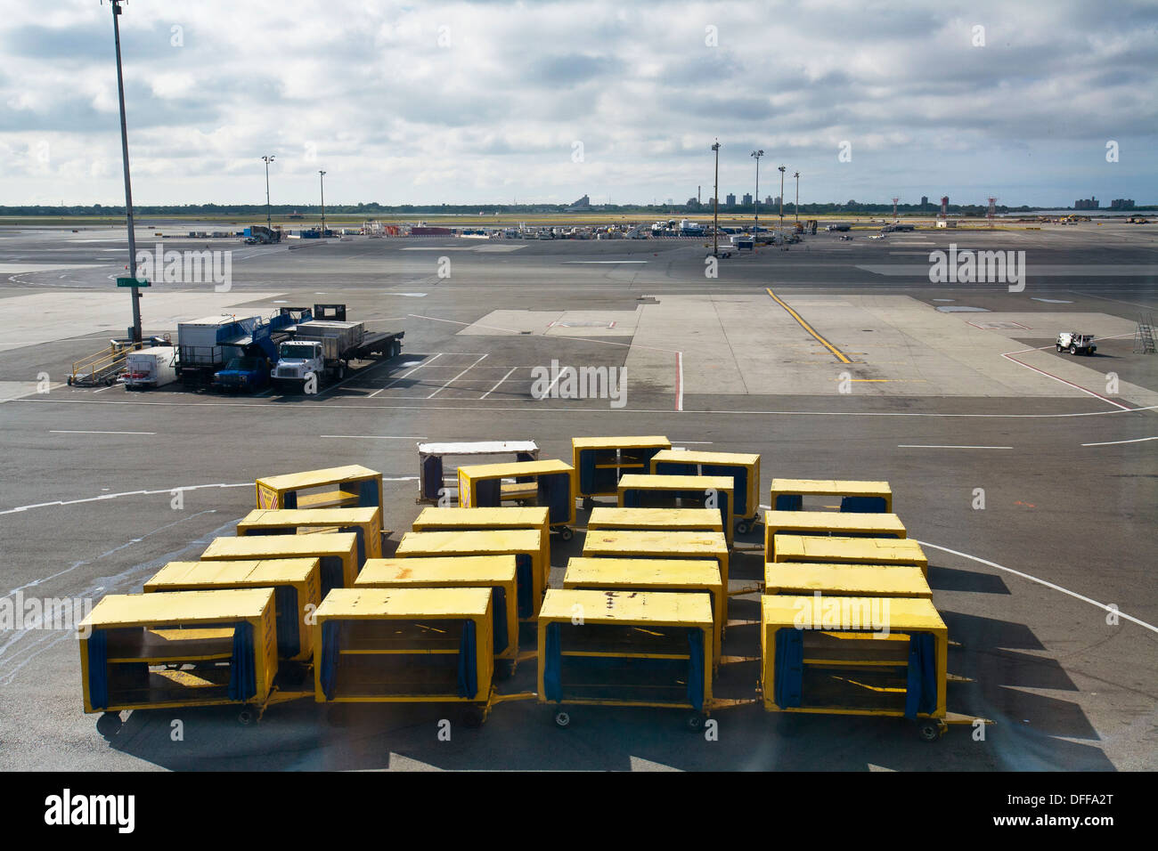 New York City, airport runway Stock Photo Alamy