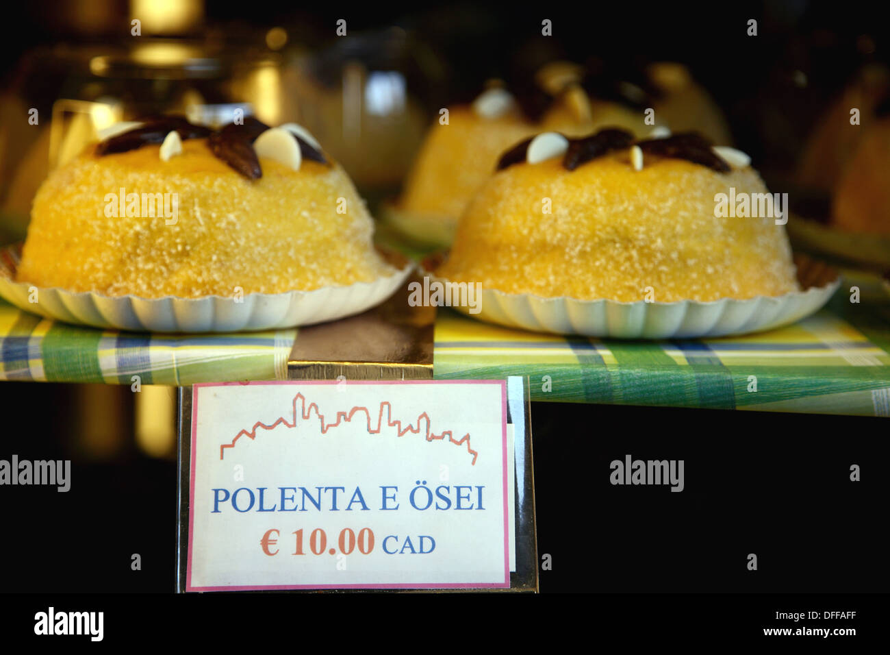 Polenta Cakes That Are Popular In North West Italy Stock Photo Alamy