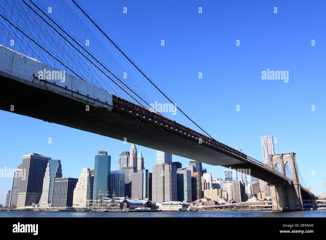 Brooklyn Bridge and New York City Skyline Stock Photo - Alamy