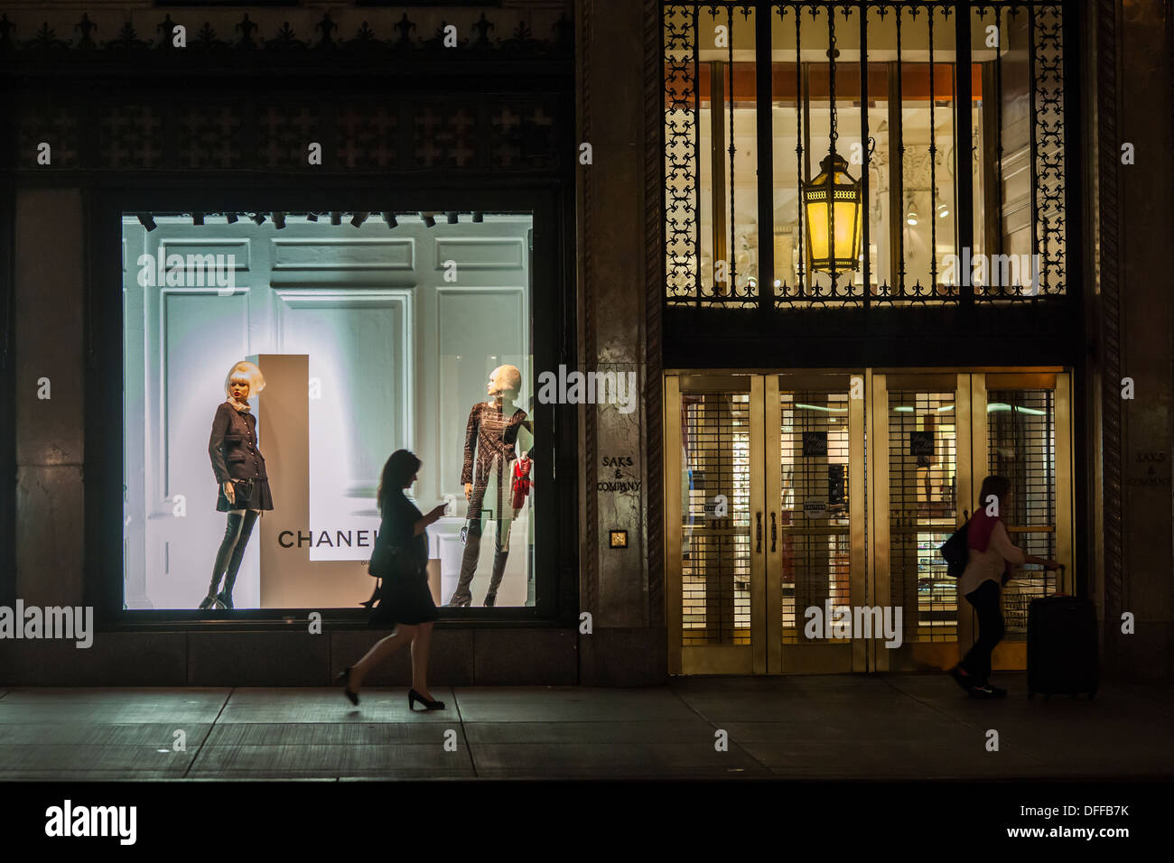 Saks Fifth Avenue in Midtown Manhattan in New York Stock Photo