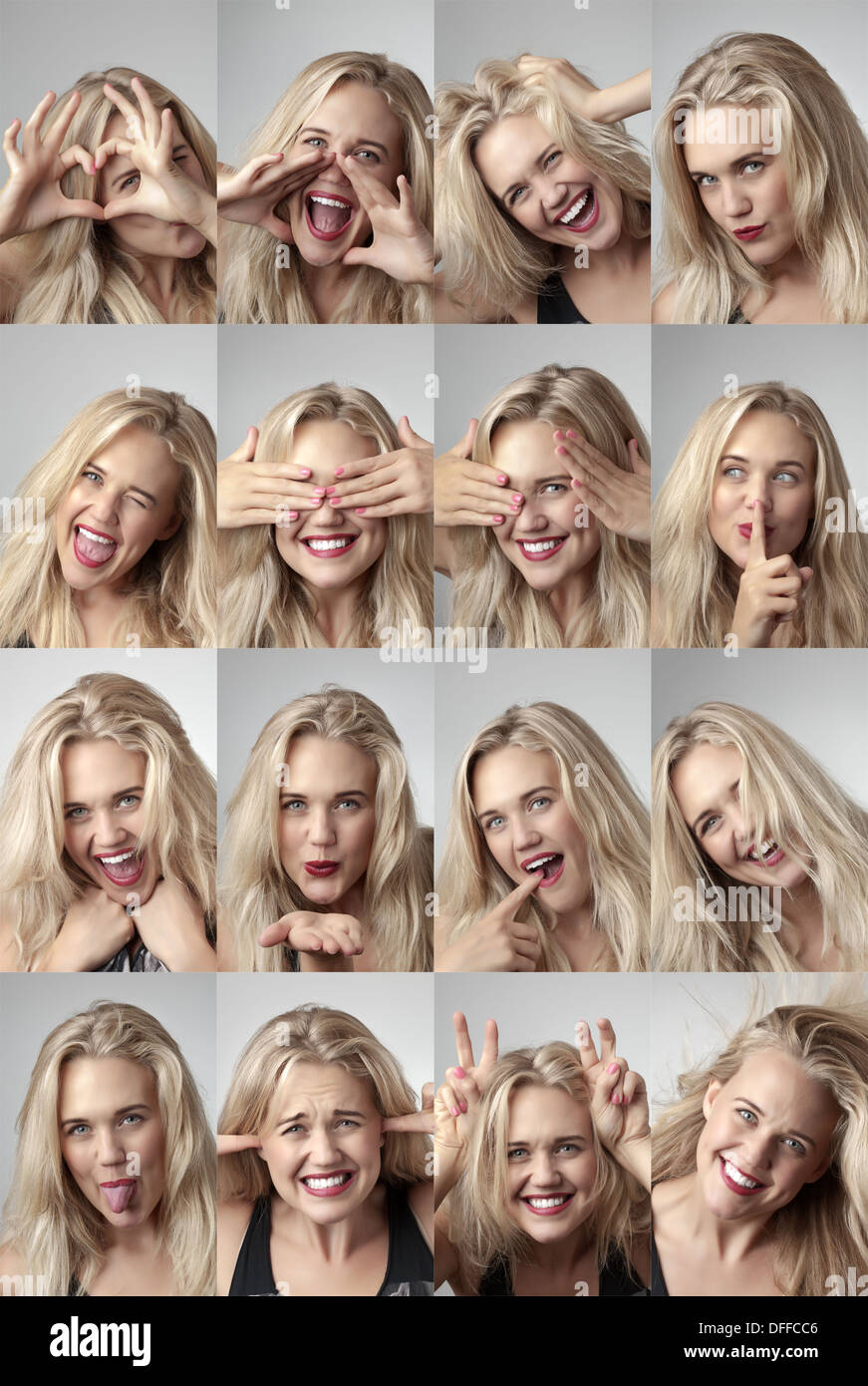Woman screaming making funny face hi-res stock photography and images -  Alamy