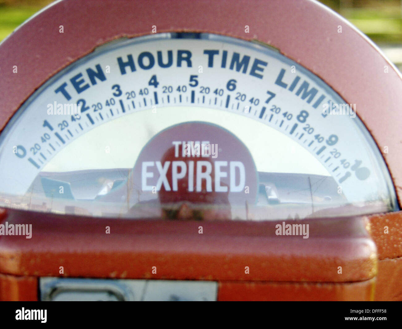 Expired parking meter Stock Photo Alamy