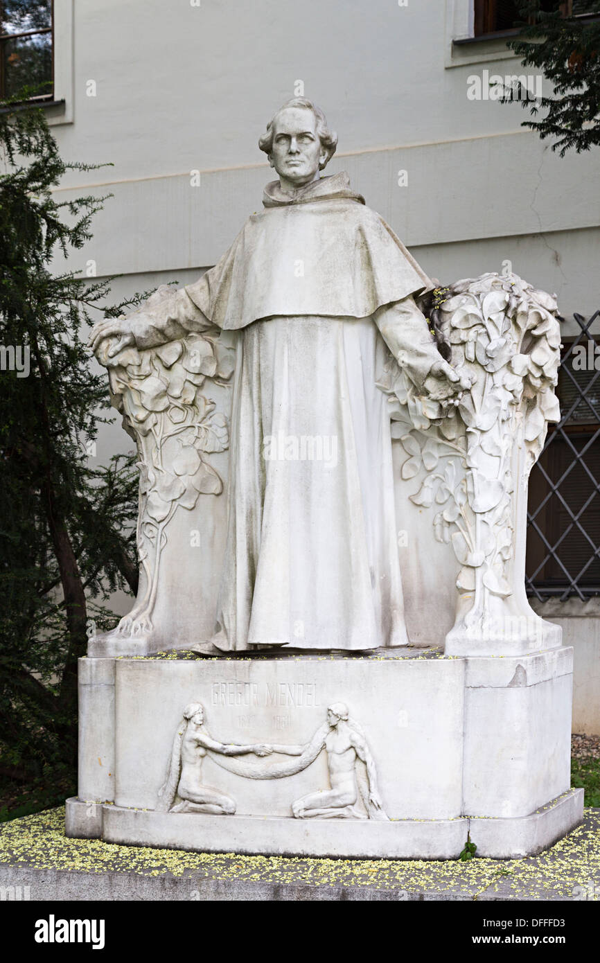 Statue of Gregor Mendel, Brno, Czech Republic Stock Photo Alamy
