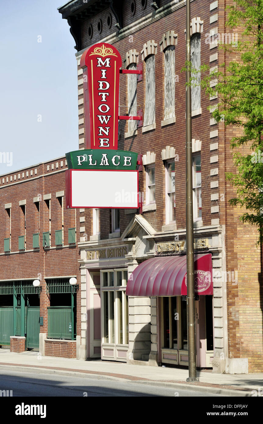 Midtown Place in downtown Fort Wayne Indiana Stock Photo Alamy