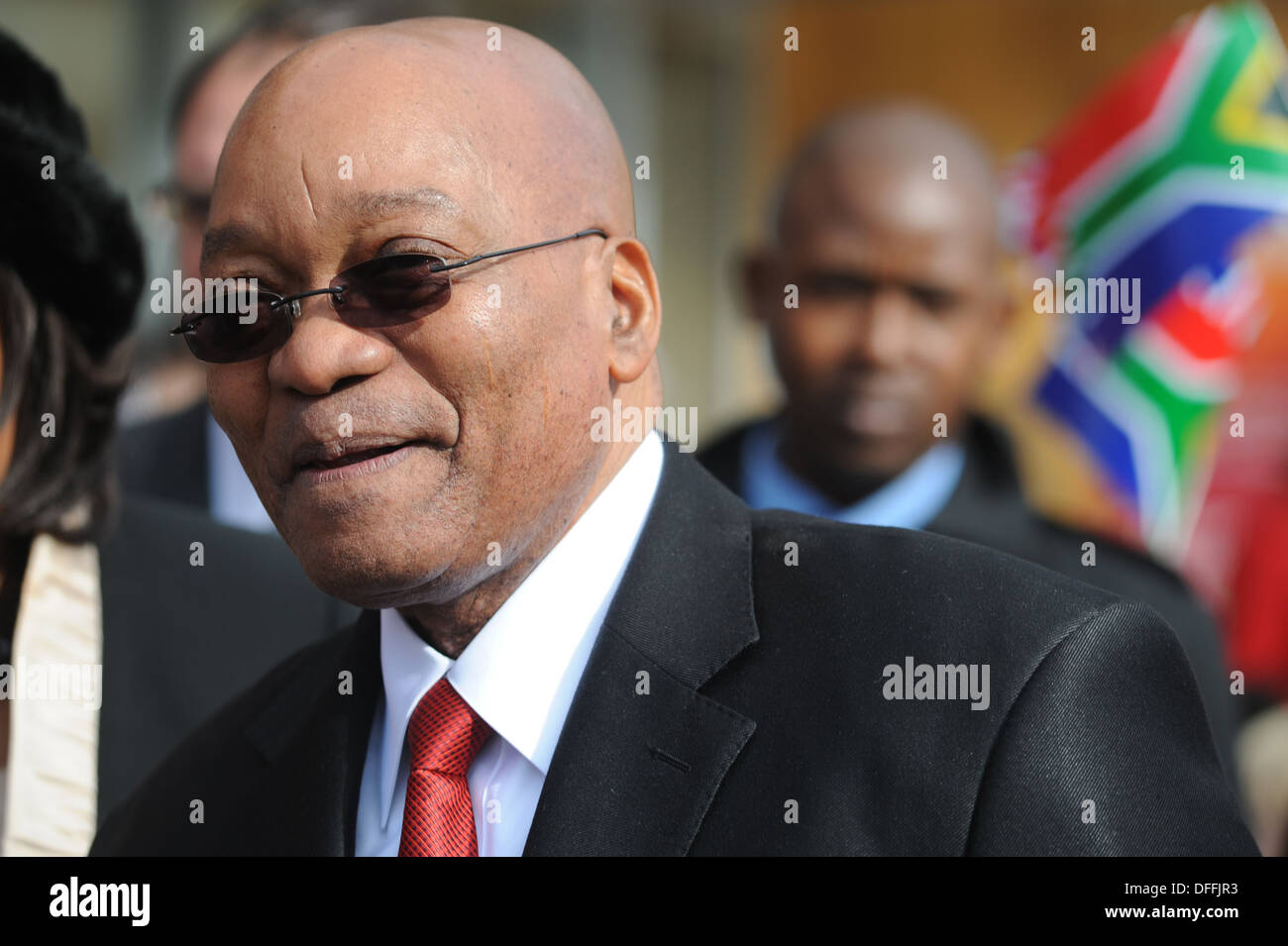 Jacob Zuma With Wife Thobeka Madiba Visits Sainsbury's Greenwich Ceo 