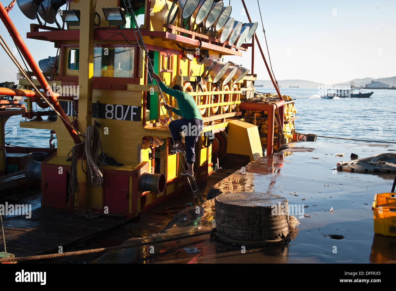 Asian man boat fishing hi-res stock photography and images - Alamy