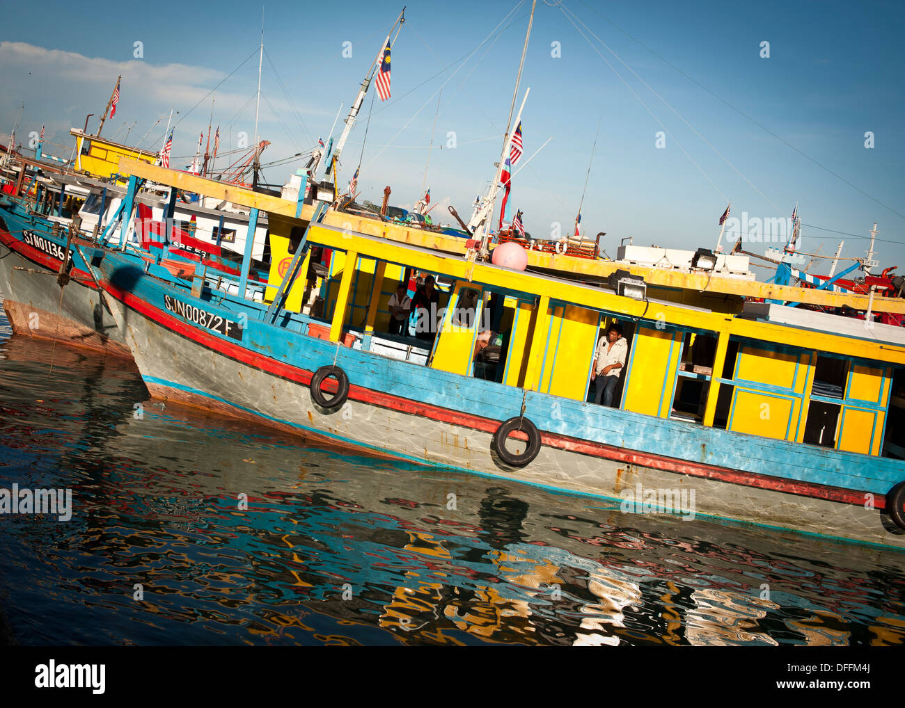 Fishing boat, Kota Kinabalu Stock Photo Alamy
