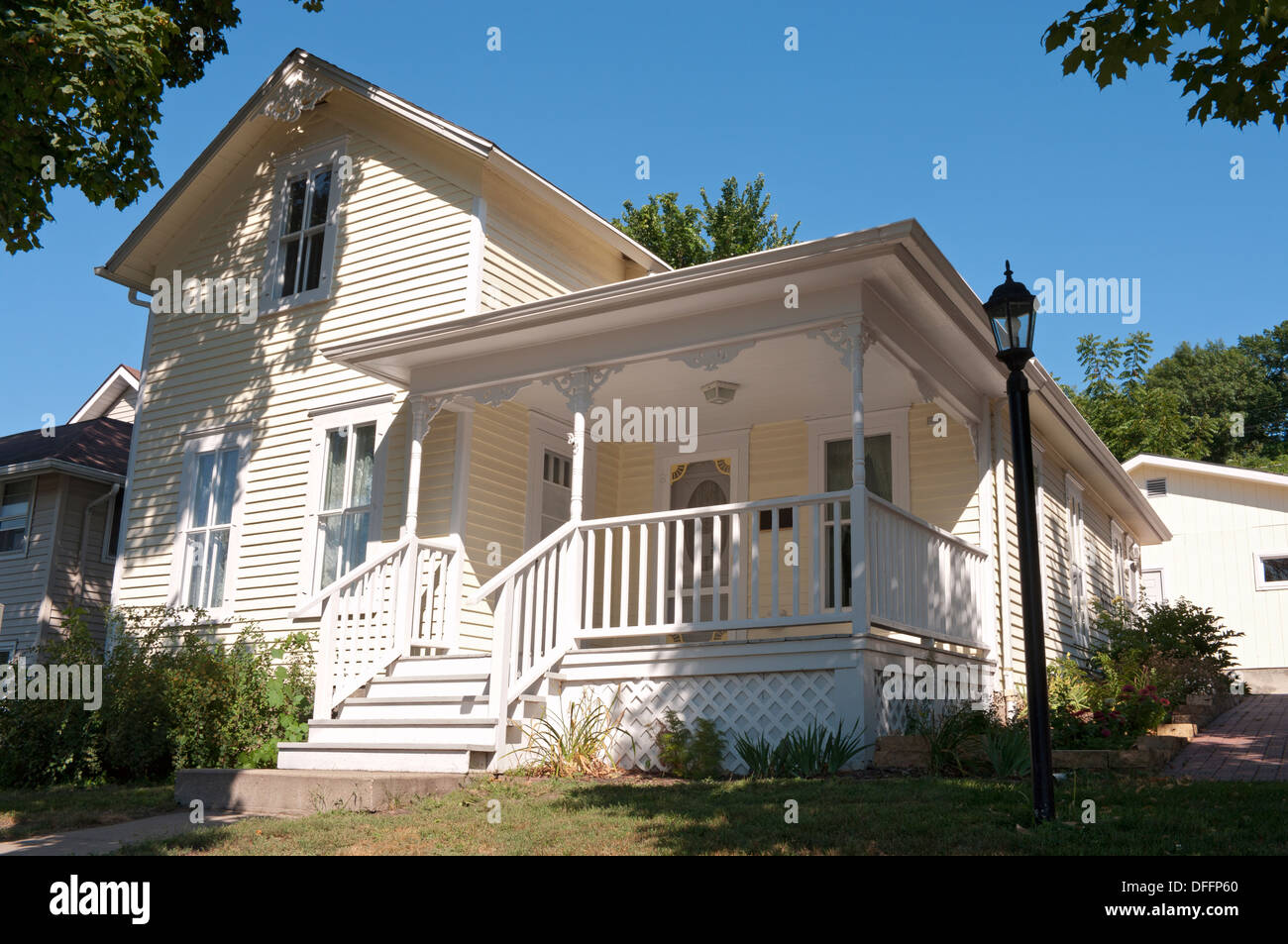 Famed local author Maud Hart Lovelace childhood residence now a museum in Mankato Minnesota Stock Photo