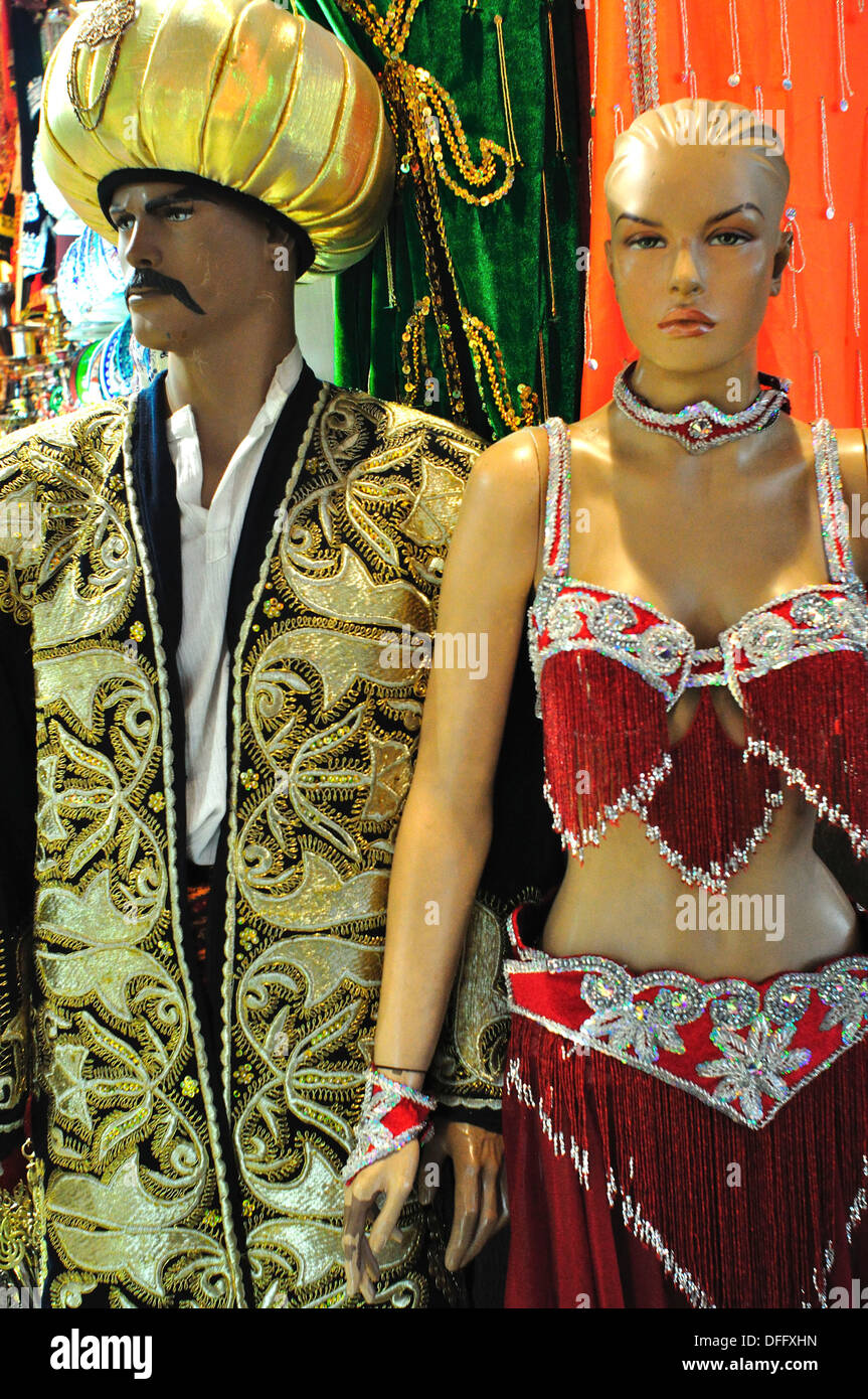 Manikin wearing traditional Turkish Dress, Istanbul, Turkey Stock