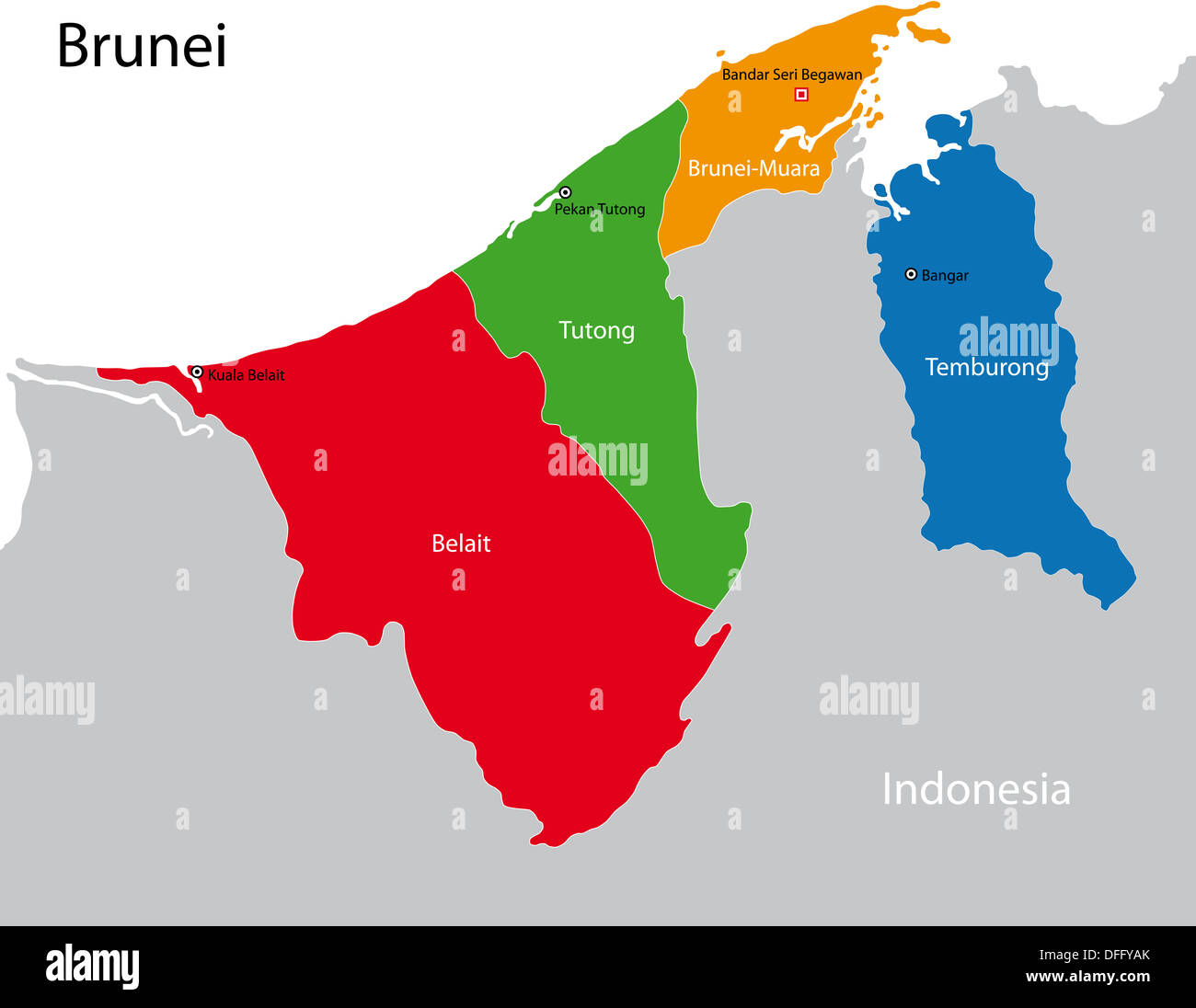 Brunei Country In World Map Brunei Map High Resolution Stock Photography And Images - Alamy