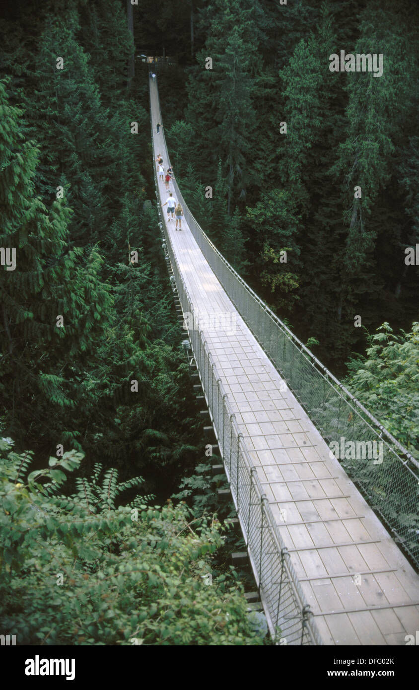 Capilano suspension bridge. Vancouver. Canada Stock Photo Alamy