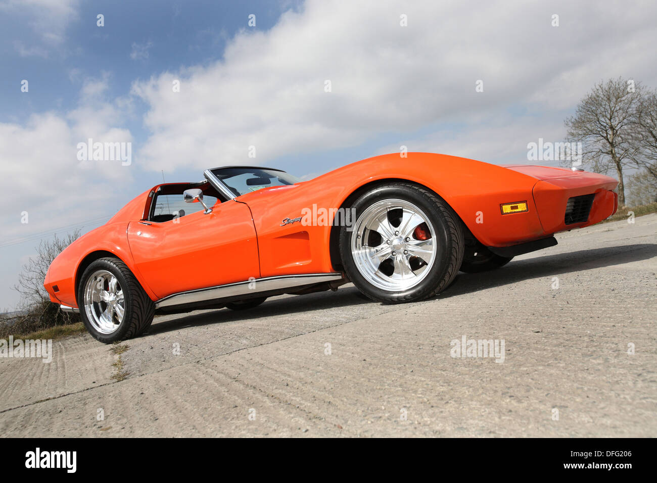Corvette coupe sports car Stock Photo