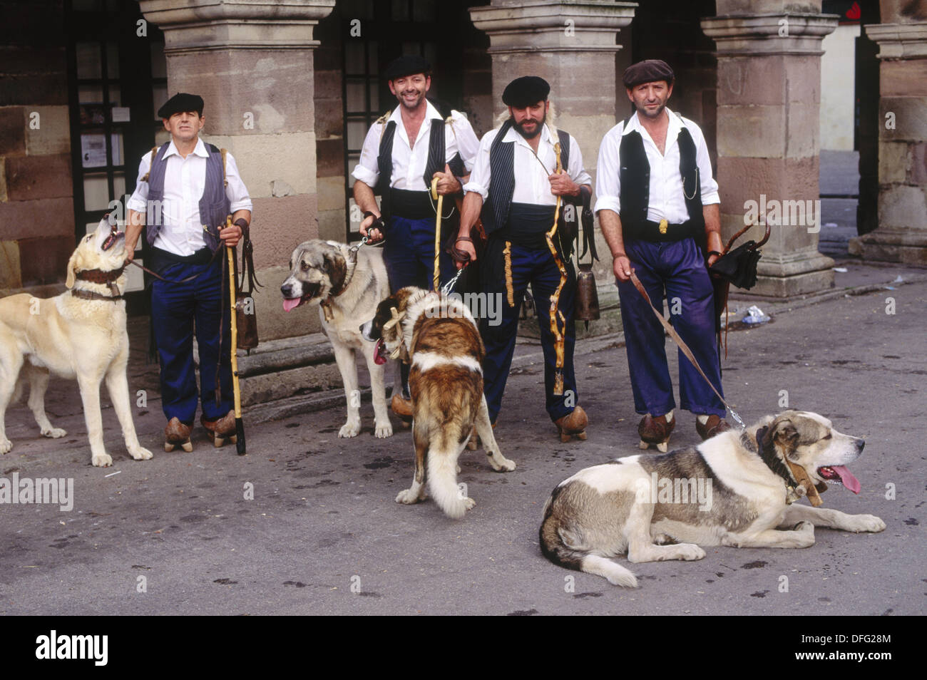 Shepherds Cabezon De La Sal Cantabria Spain Stock Photo Alamy