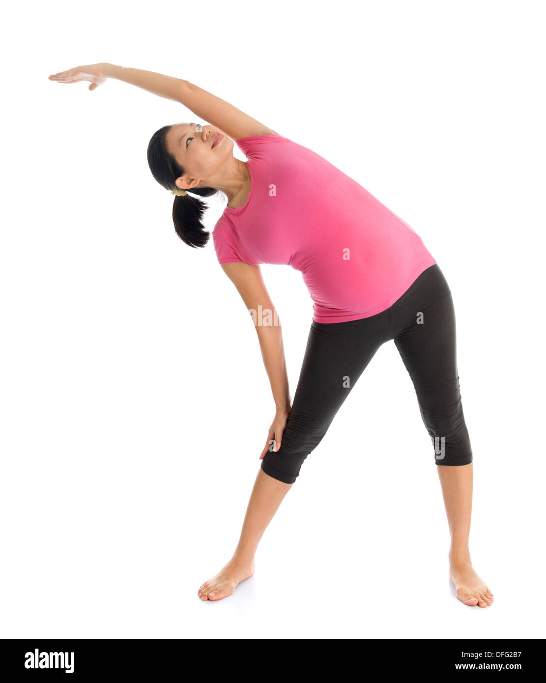 Excited Model Standing Side Stretch in the Gym Stock Image - Image of club,  physical: 83493497