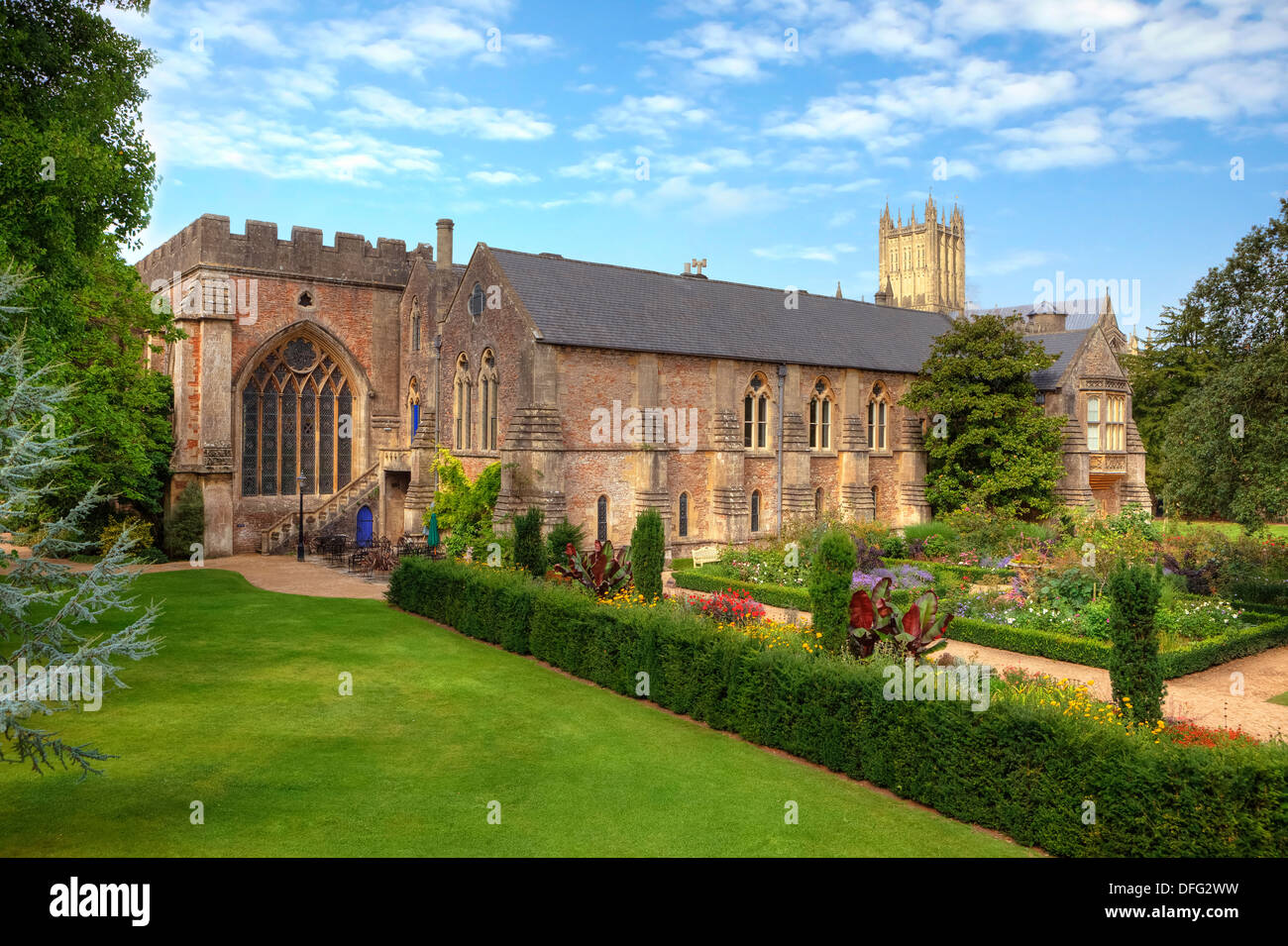 Wells, Bishop's Palace, Somerset, England, United Kingdom Stock Photo