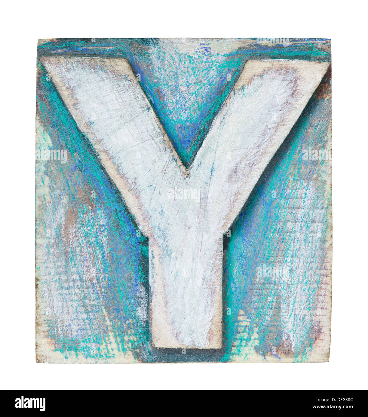 Wooden alphabet block, letter Y Stock Photo Alamy