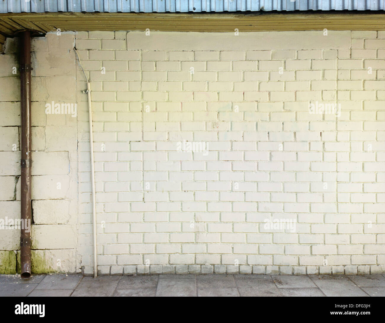 Brick wall background, texture for graffiti Stock Photo