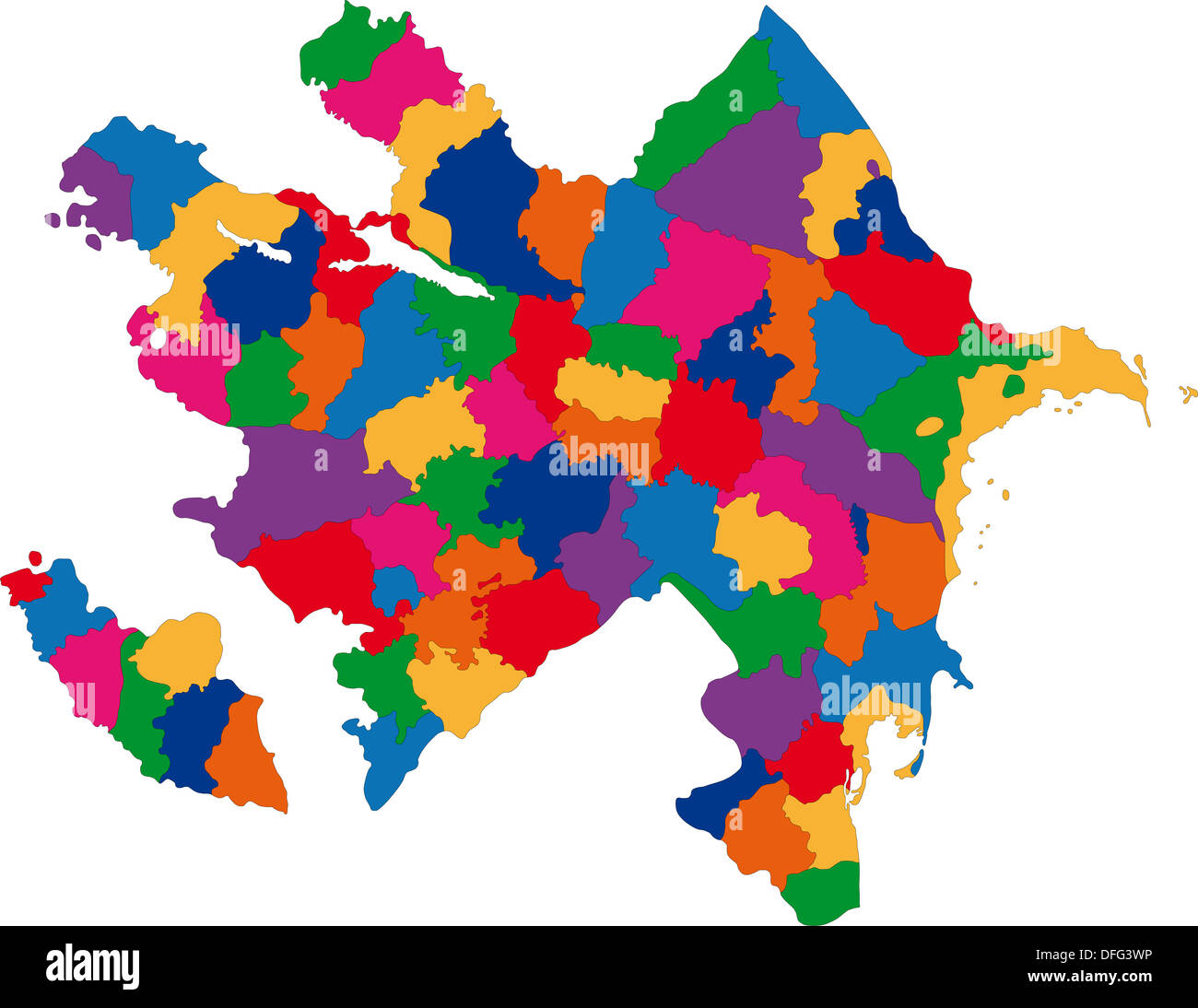 Azerbaijan map hires stock photography and images Alamy