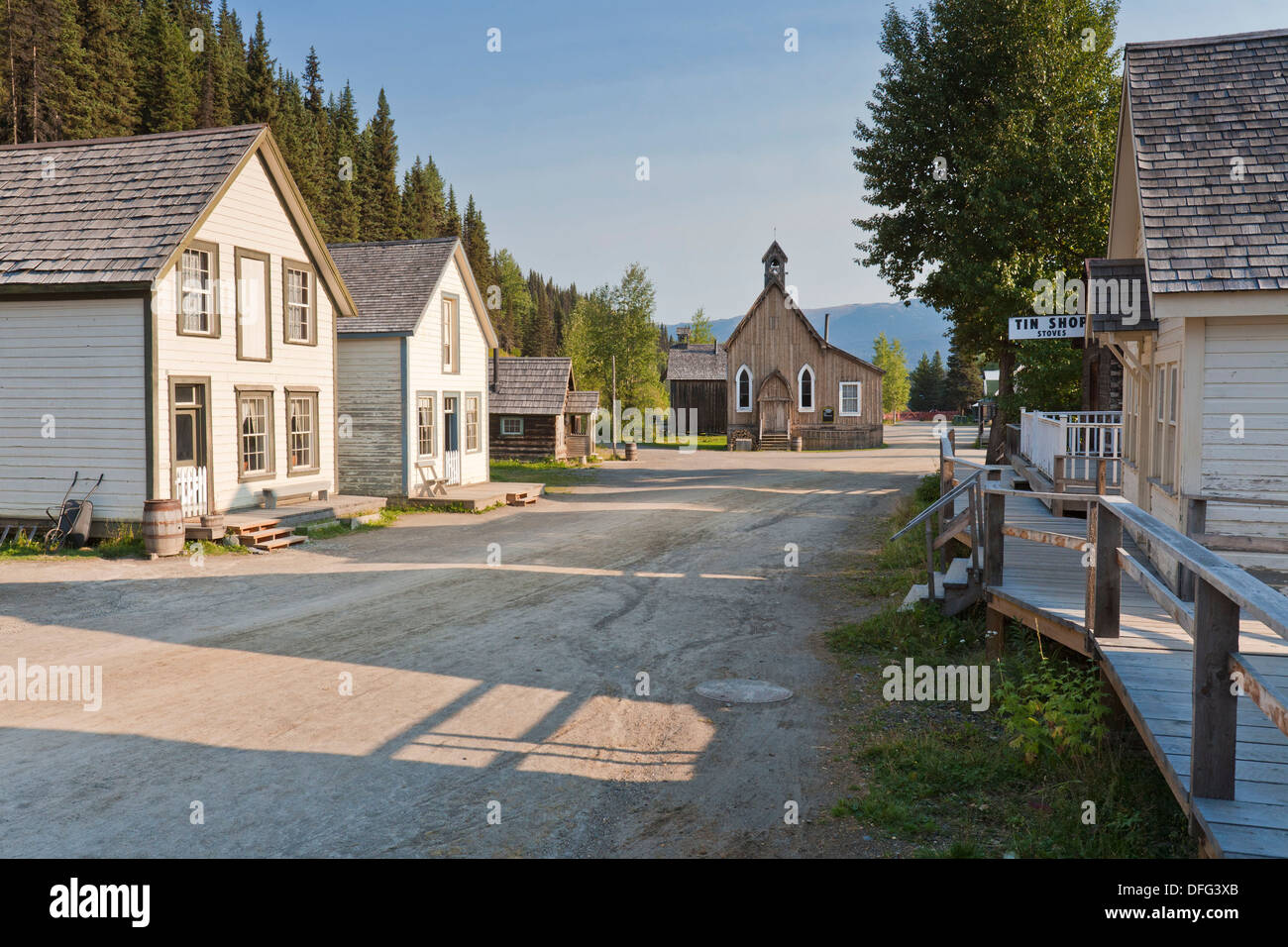 Buildings on main street in the historic village of Barkerville