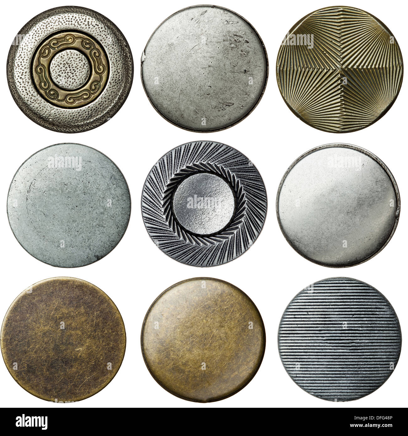 vintage metal buttons