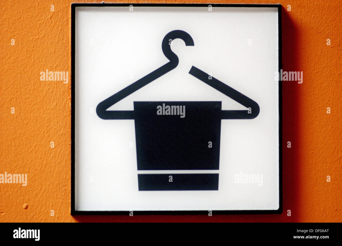 Dressing room sign Stock Photo - Alamy