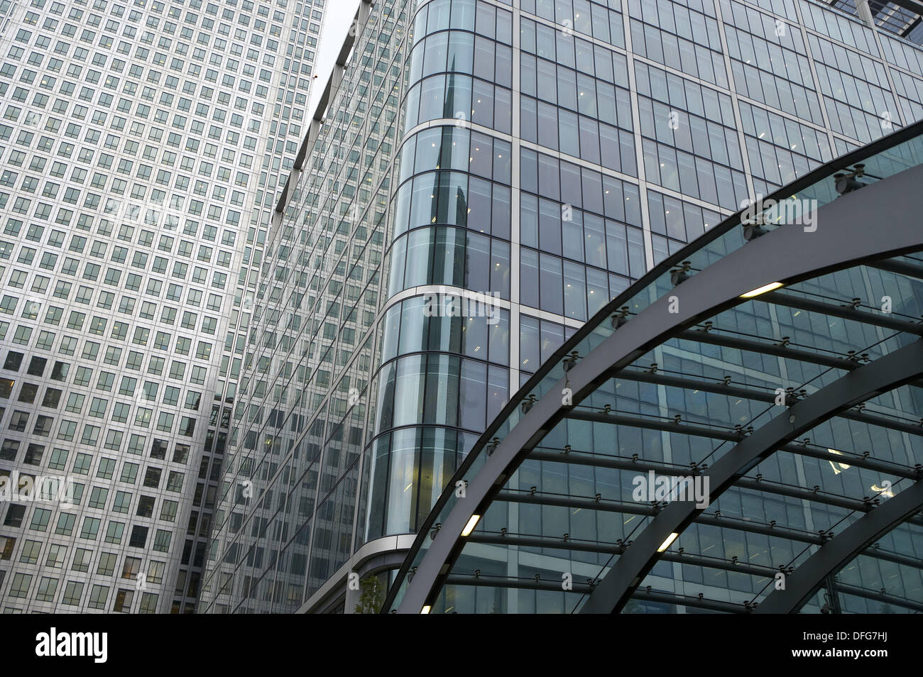 Office buildings in Canary Wharf, London. England, UK Stock Photo - Alamy