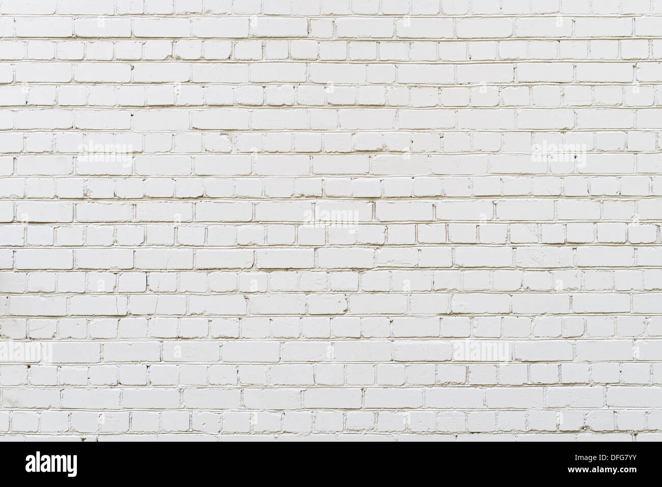 White brick wall background, texture Stock Photo