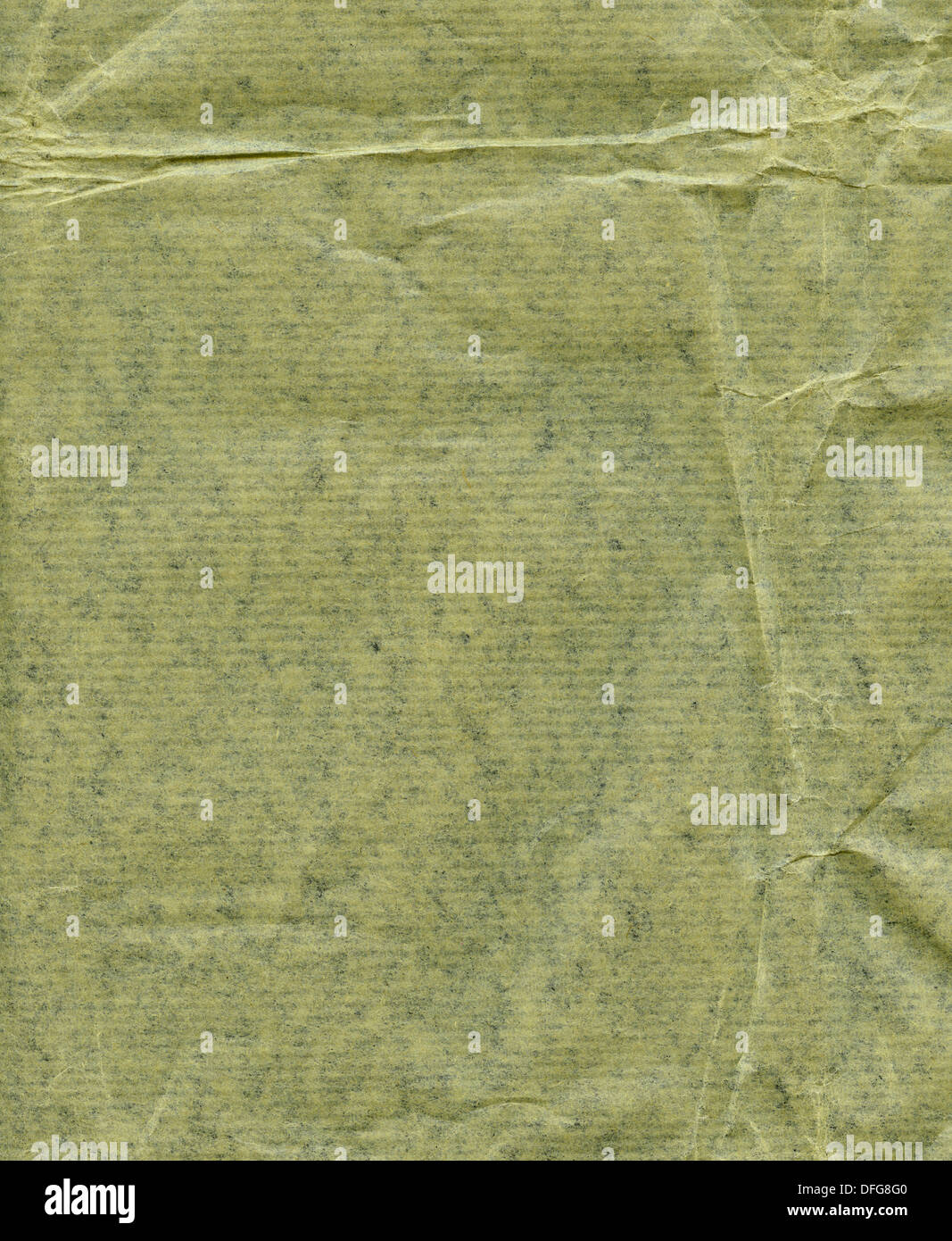 Wrinkled recycled paper texture Stock Photo