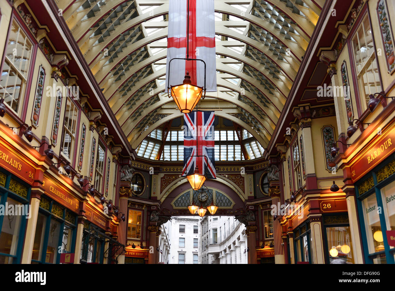 Leadenhall Market, London, London region, England, United Kingdom Stock Photo