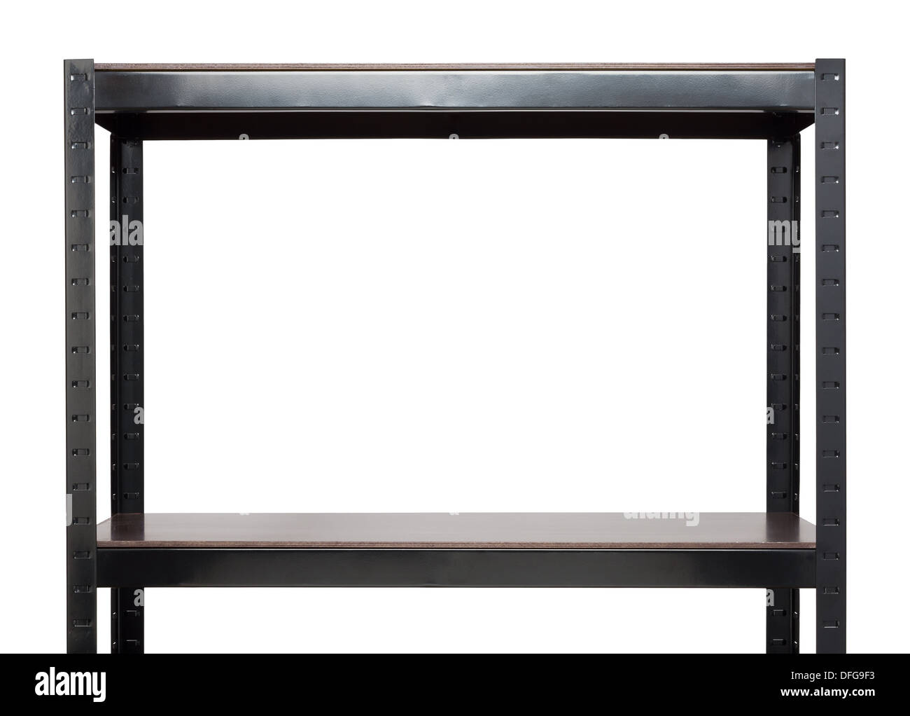 Empty warehouse rack, isolated Stock Photo - Alamy