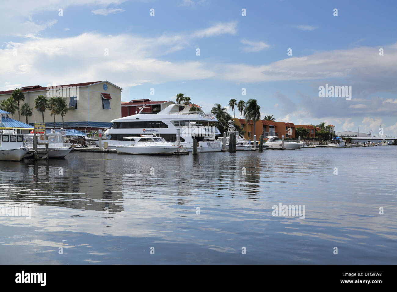 the marina at tin city at naples on the florida coast Stock Photo Alamy