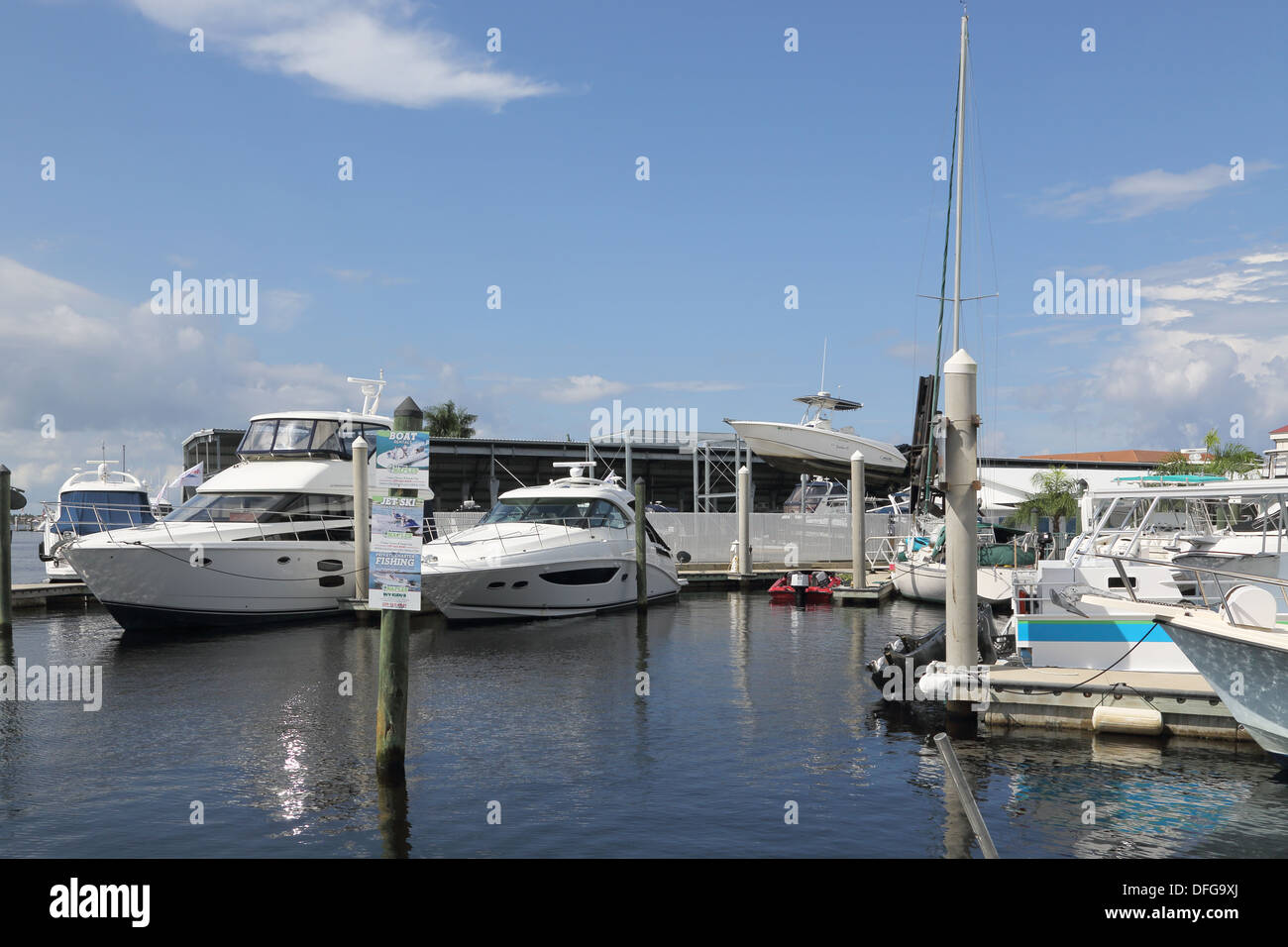 the marina at tin city at naples on the florida coast Stock Photo Alamy