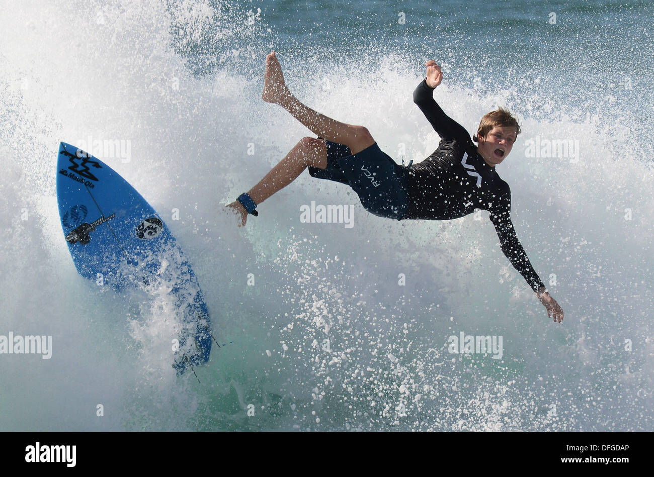 Oahu, Hawaii. 04th Oct, 2013. Surfing on the North Shore of Oahu