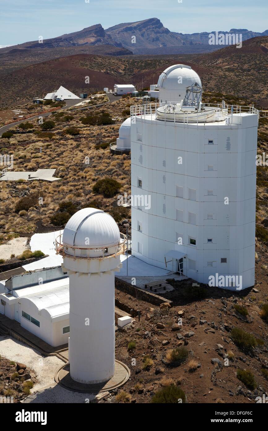 New Solar Telescope GREGOR, ´Observatorio del Teide´ OT, Astronomical  Observatory, Las Cañadas del Teide National Park Stock Photo - Alamy