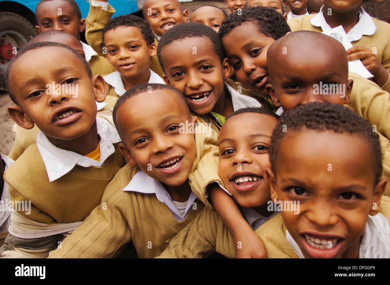 School kids at Addis Ababa, Ethiopia Stock Photo Alamy