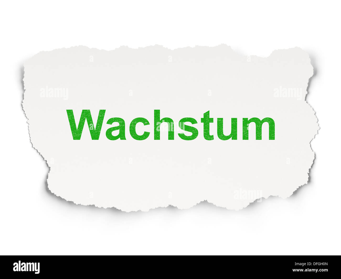 Business concept: Wachstum(german) on Paper background Stock Photo