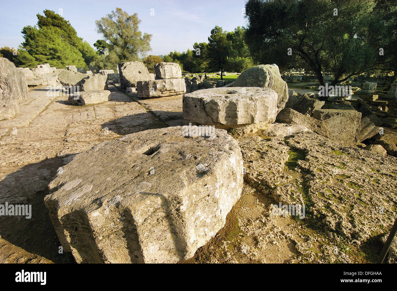 Temple Of Zeus At Olympia Stock Photos & Temple Of Zeus At Olympia ...