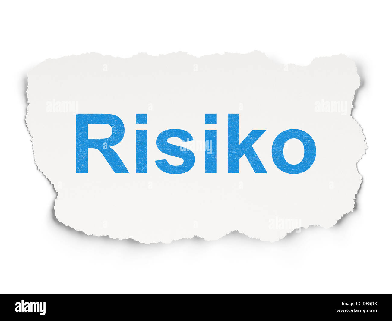 Finance concept: Risiko(german) on Paper background Stock Photo