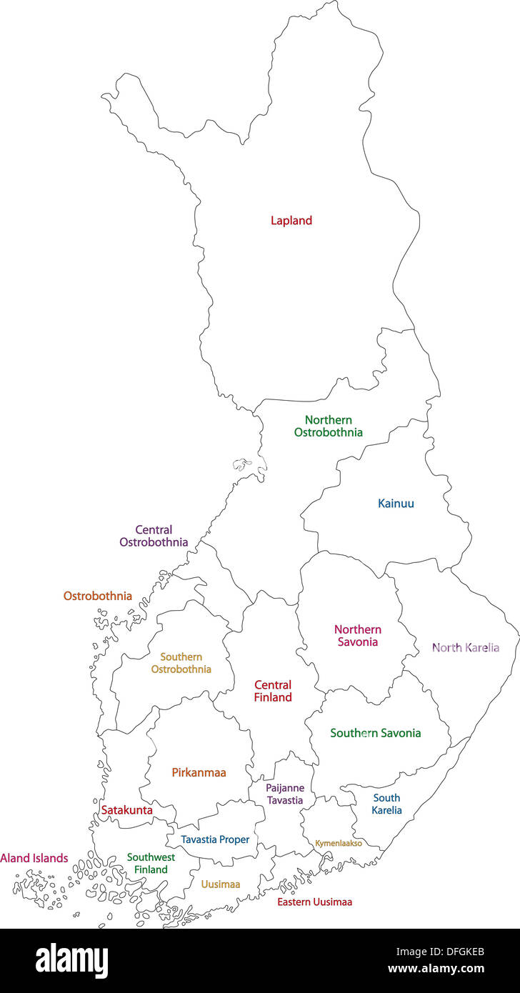 Lapland finland europe map hires stock photography and images Alamy