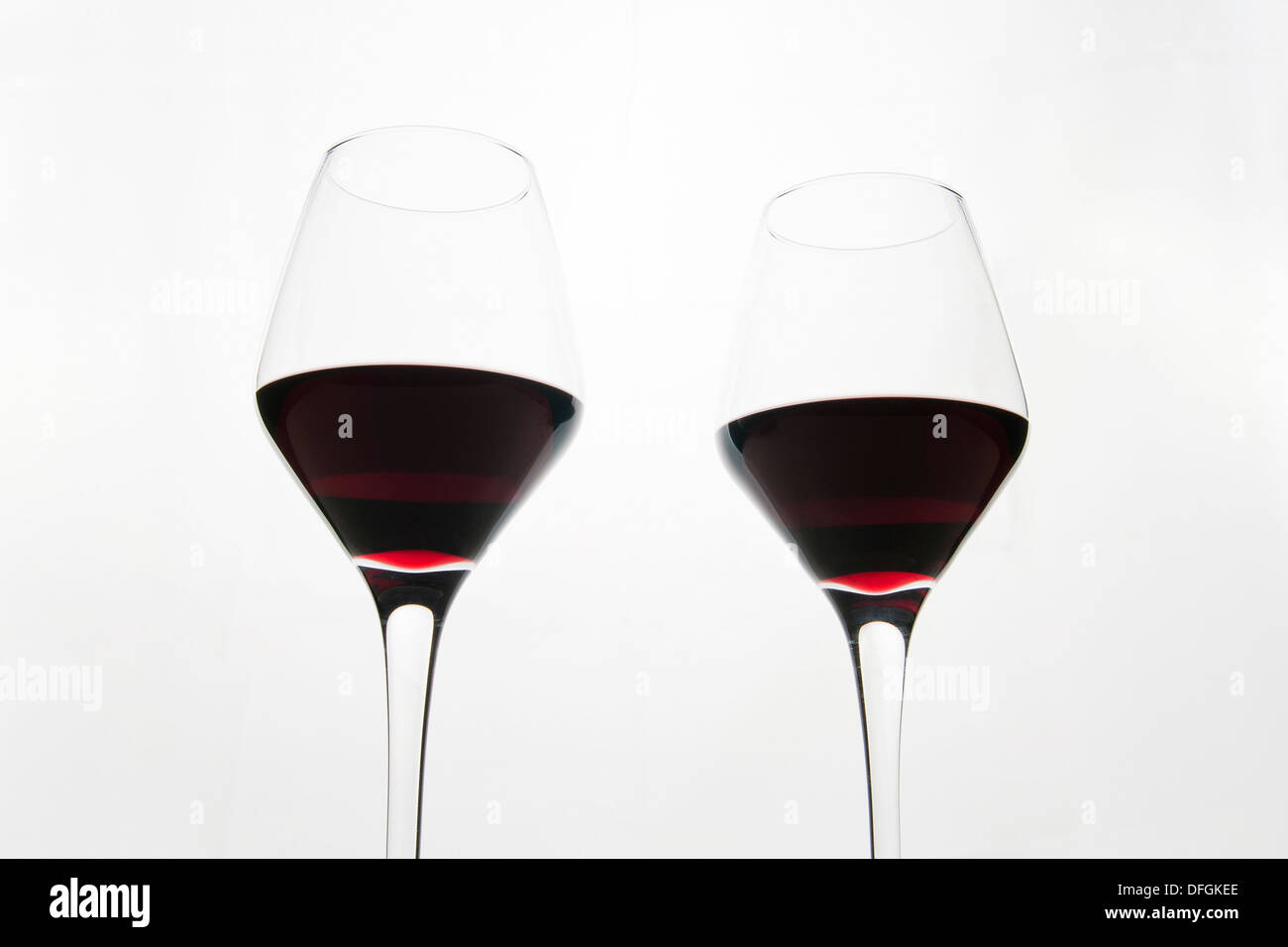 Glasses of wine Stock Photo Alamy