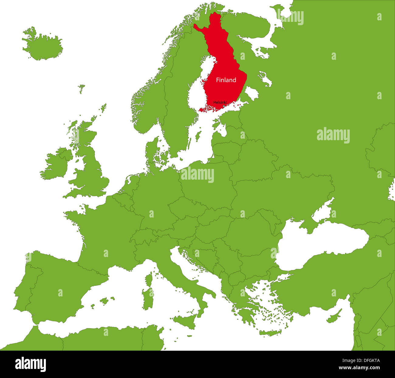 Finland Map DFGKTA 