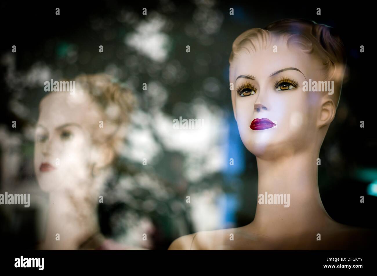 Mannequins, shop window Stock Photo Alamy