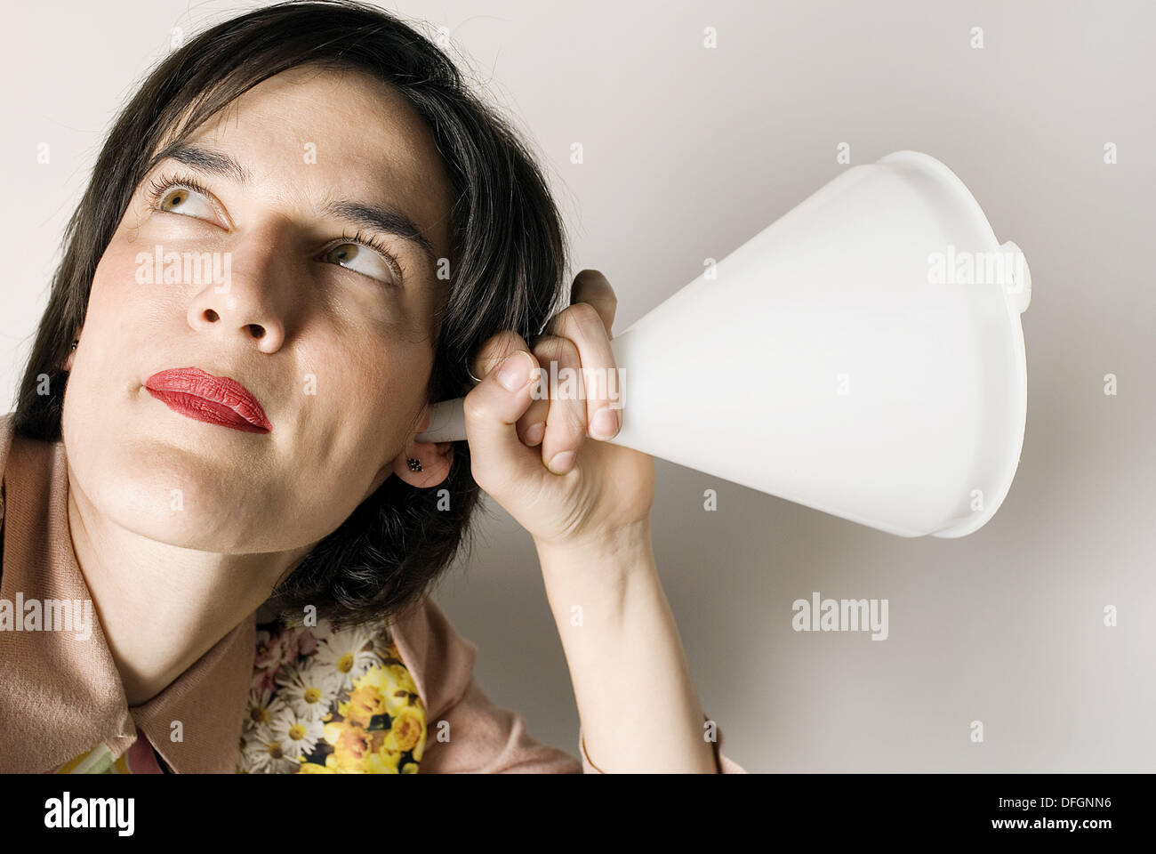 Hearing woman funnel hires stock photography and images Alamy