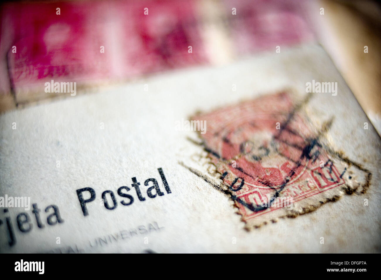 Sello, stamp, correspondéncia Stock Photo
